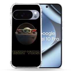 Coque Renforcée Pour Google Pixel 10 Pro Star Wars - Yoda bebe noir