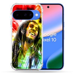 Coque Renforcée Pour Google Pixel 10 Musique Bob Marley Color