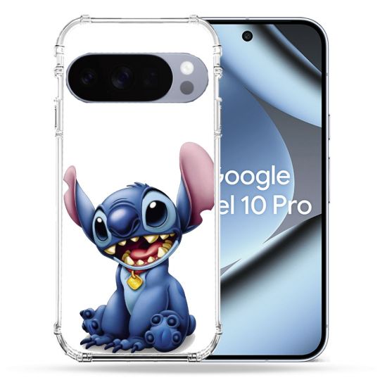 Coque Renforcée Pour Google Pixel 10 Pro Stitch Blanc
