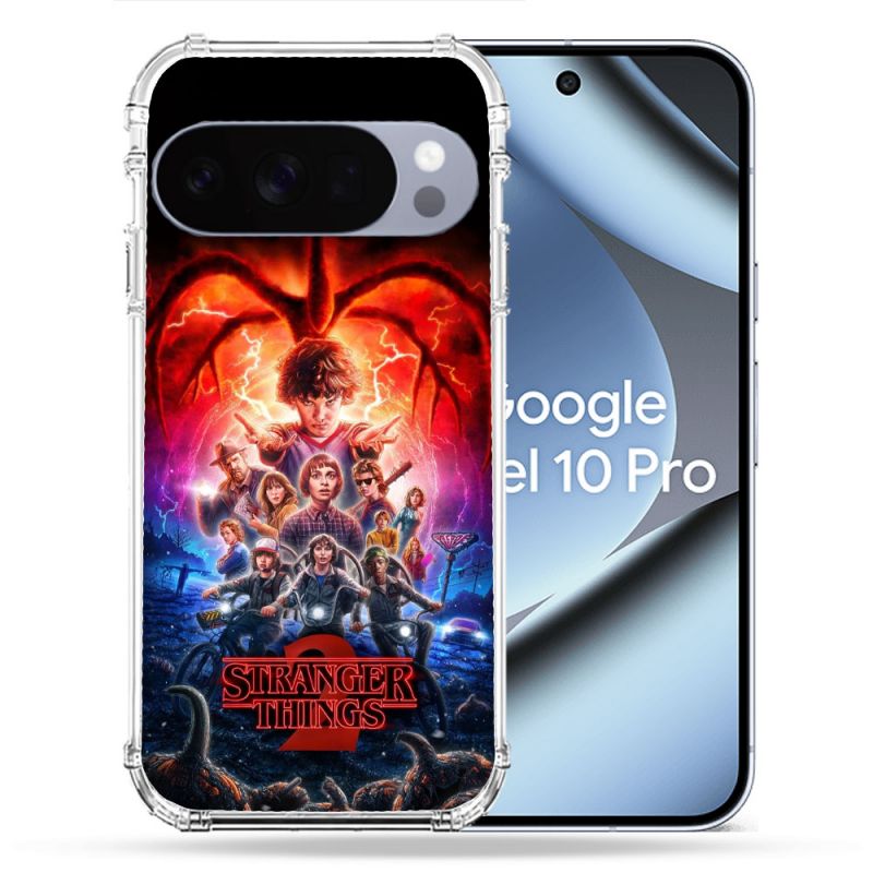 Coque Renforcée Pour Google Pixel 10 Pro Stranger Things Affiche 2