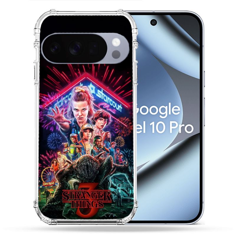 Coque Renforcée Pour Google Pixel 10 Pro Stranger Things Affiche 3