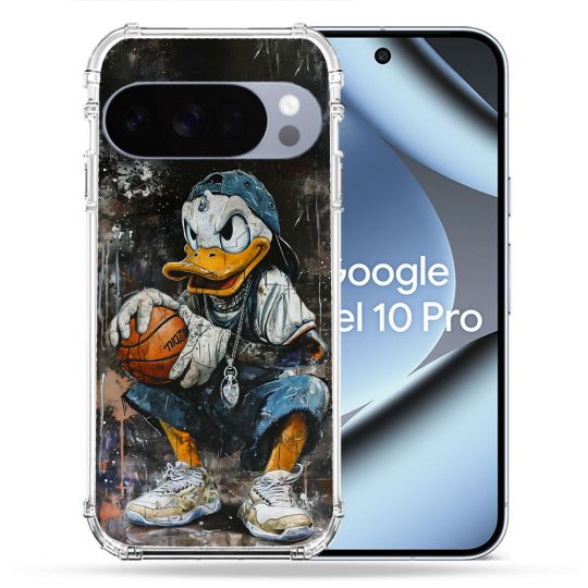 Coque Renforcée Pour Google Pixel 10 Pro Street Art Donald Duck