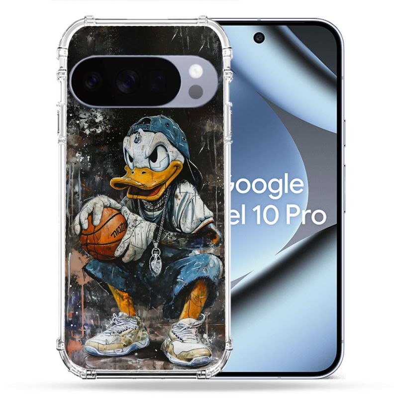 Coque Renforcée Pour Google Pixel 10 Pro Street Art Donald Duck