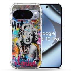 Coque Renforcée Pour Google Pixel 10 Pro Street Art Maryline Monroe