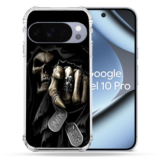 Coque Renforcée Pour Google Pixel 10 Pro Tete de Mort Your Next