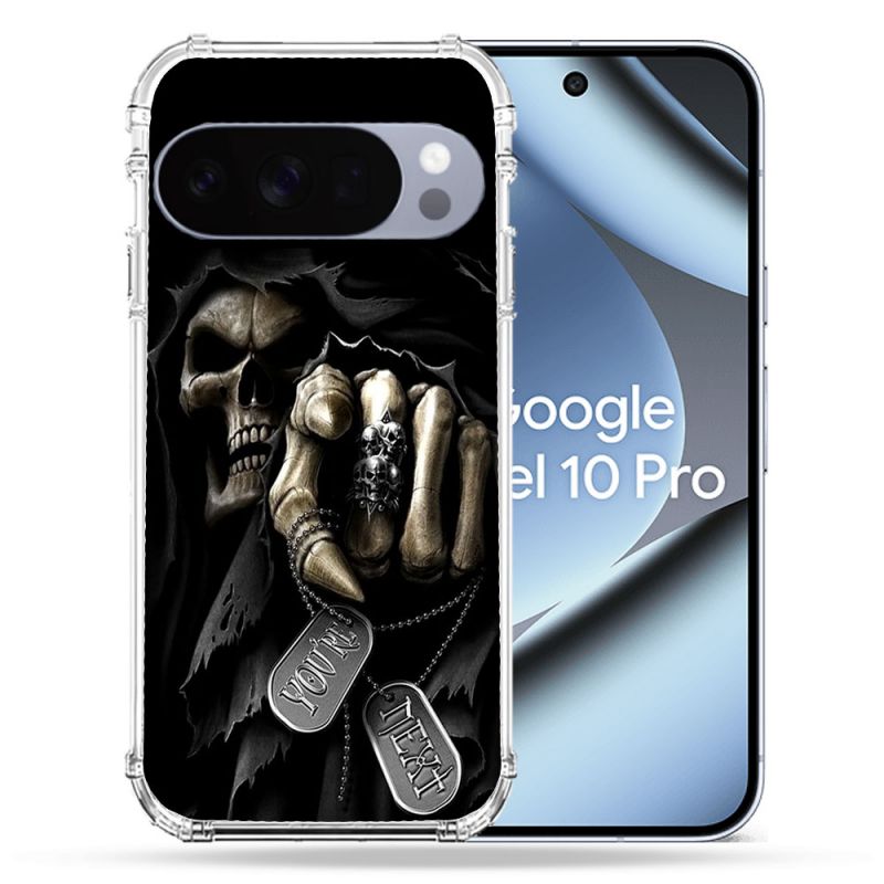 Coque Renforcée Pour Google Pixel 10 Pro Tete de Mort Your Next