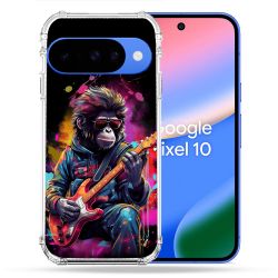 Coque Renforcée Pour Google Pixel 10 Musique Rock Singe