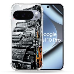 Coque Renforcée Pour Google Pixel 10 Pro Voyage Amerique USA New York Taxi