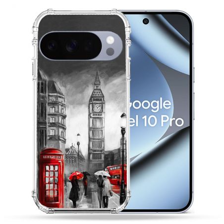 Coque Renforcée Pour Google Pixel 10 Pro Voyage Angleterre Londres Vintage