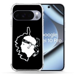 Coque Renforcée Pour Google Pixel 10 Pro Voyage Corse Noir