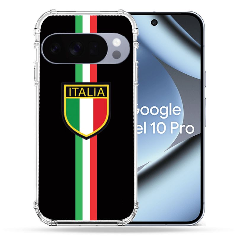 Coque Renforcée Pour Google Pixel 10 Pro Voyage Italie 3 Noir