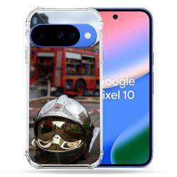 Coque Renforcée Pour Google Pixel 10 Pompier Casque Camion