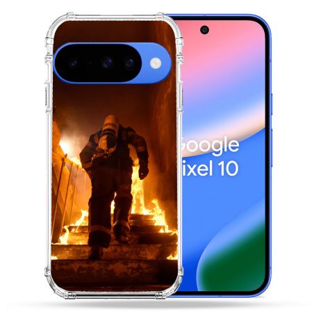 Coque Renforcée Pour Google Pixel 10 Pompier Escalier