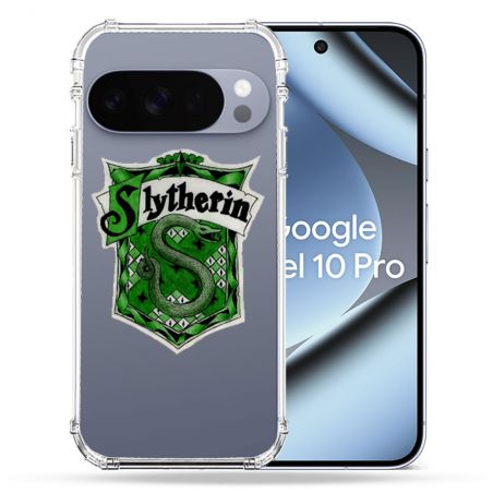 Coque Renforcée Transparente Pour Google Pixel 10 Pro Harry Potter Slytherin