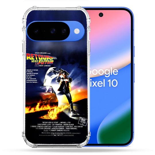 Coque Renforcée Pour Google Pixel 10 Retour Vers Le Futur Affiche