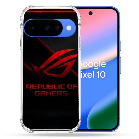 Coque Renforcée Pour Google Pixel 10 ROG Rouge