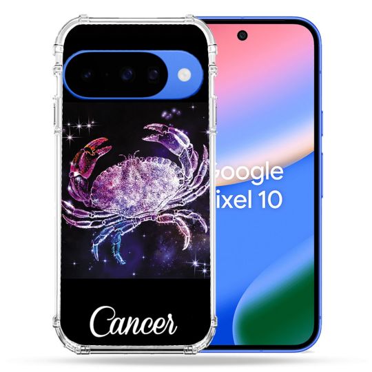 Coque Renforcée Pour Google Pixel 10 Signe Zodiaque 2 Cancer