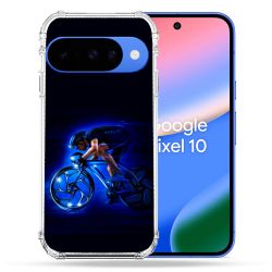 Coque Renforcée Pour Google Pixel 10 Sport Cyclisme Bleu