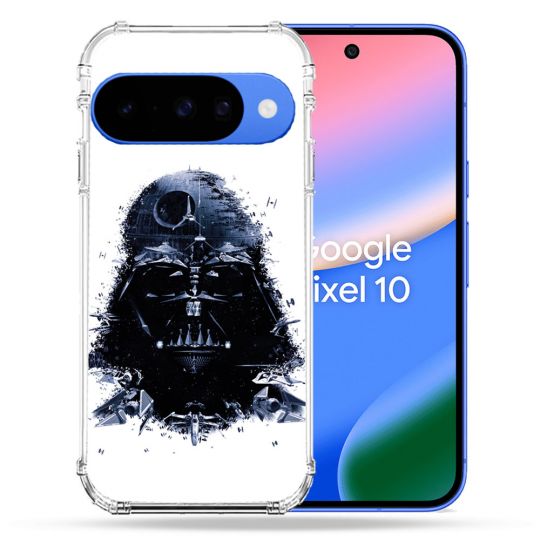 Coque Renforcée Pour Google Pixel 10 Star Wars - Dark Vador Blanc