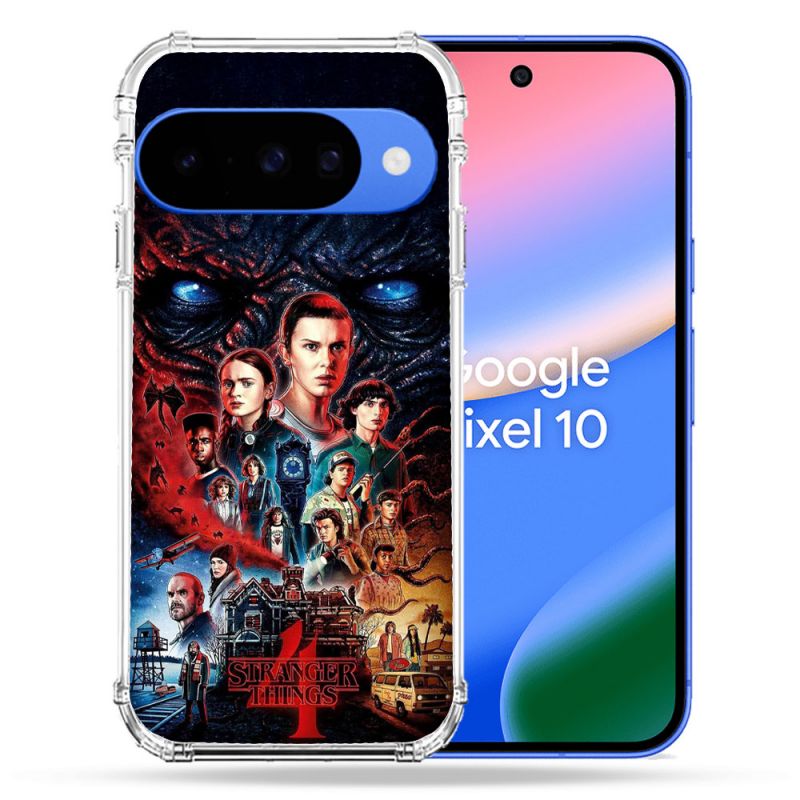 Coque Renforcée Pour Google Pixel 10 Stranger Things Affiche 4
