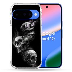 Coque Renforcée Pour Google Pixel 10 Tete de Mort Triple