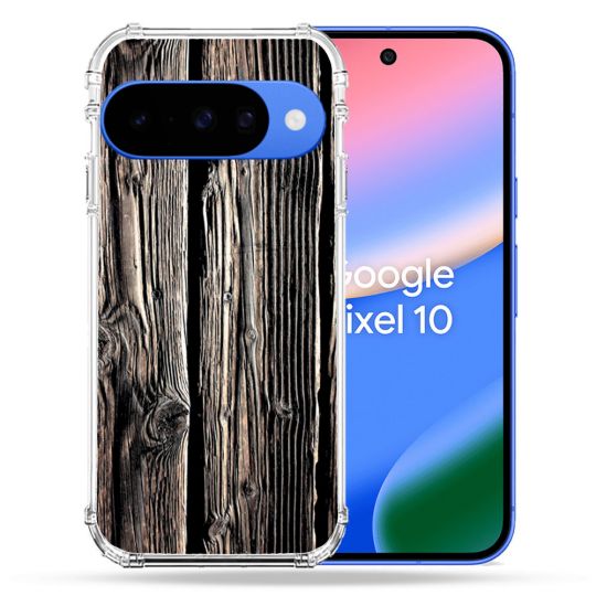 Coque Renforcée Pour Google Pixel 10 Texture Bois