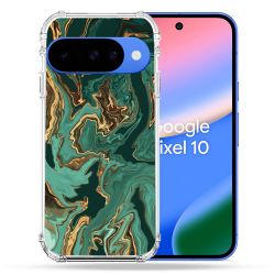 Coque Renforcée Pour Google Pixel 10 Texture Marbre Vert