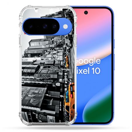 Coque Renforcée Pour Google Pixel 10 Voyage Amerique USA New York Taxi