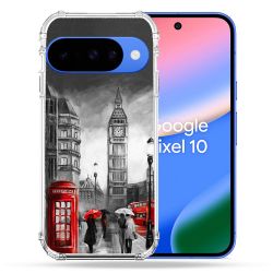 Coque Renforcée Pour Google Pixel 10 Voyage Angleterre Londres Vintage