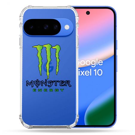 Coque Renforcée Transparente Pour Google Pixel 10 Monster Energy