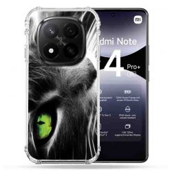 Coque Renforcée Pour Xiaomi Redmi Note 14 PRO PLUS 5G Animal Chat Vert