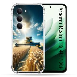 Coque Renforcée Pour Xiaomi Redmi 15 4G / 5G Agriculture Moissonneuse Blé