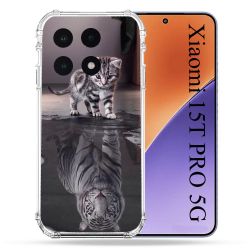 Coque Renforcée Pour Xiaomi 15T PRO Animal Chat Reflet