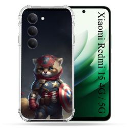 Coque Renforcée Pour Xiaomi Redmi 15 4G / 5G Animal Chat America