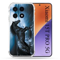 Coque Renforcée Pour Xiaomi 15T PRO Animal Cheval Noir