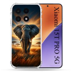 Coque Renforcée Pour Xiaomi 15T PRO Animal Elephant Savane
