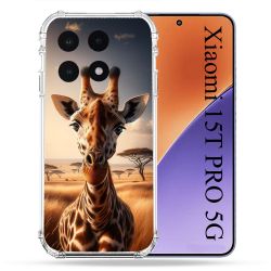 Coque Renforcée Pour Xiaomi 15T PRO Animal Girafe Savane