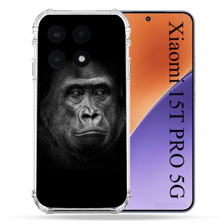 Coque Renforcée Pour Xiaomi 15T PRO Animal Gorille Noir