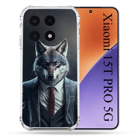 Coque Renforcée Pour Xiaomi 15T PRO Animal Loup Business