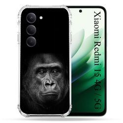 Coque Renforcée Pour Xiaomi Redmi 15 4G / 5G Animal Gorille Noir