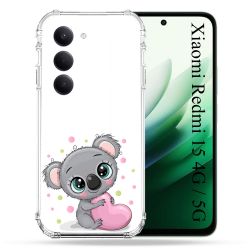 Coque Renforcée Pour Xiaomi Redmi 15 4G / 5G Animal Koala C?ur