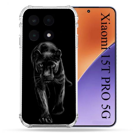 Coque Renforcée Pour Xiaomi 15T PRO Animal Panthère Noire