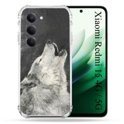 Coque Renforcée Pour Xiaomi Redmi 15 4G / 5G Animal Loup Hurlement