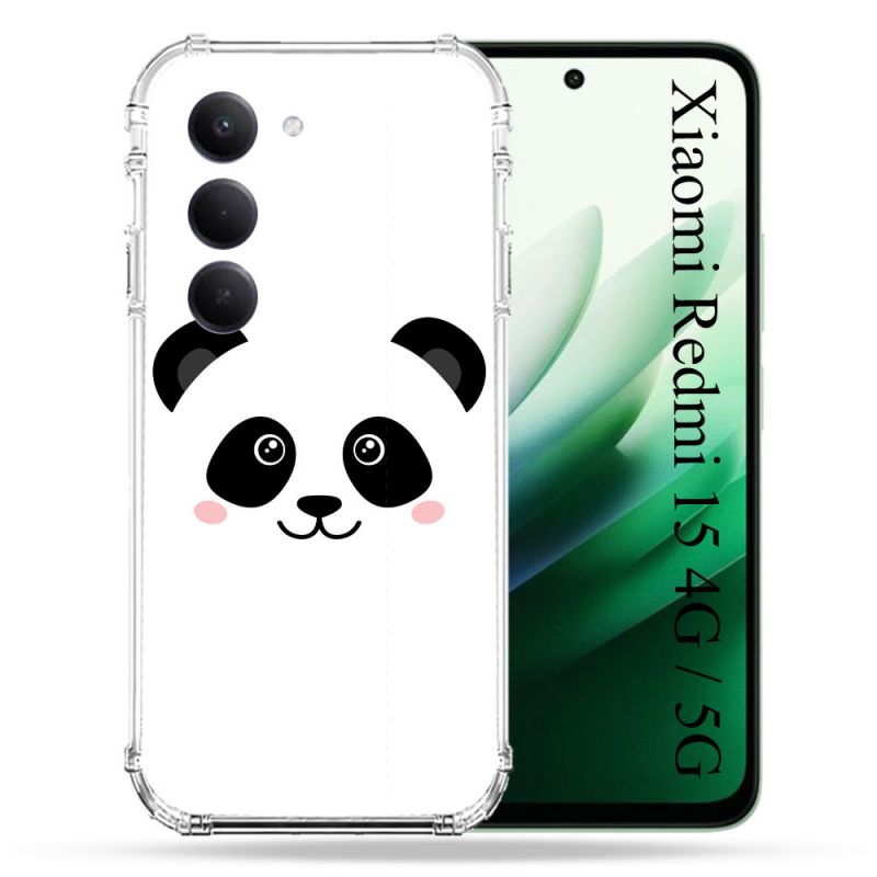 Coque Renforcée Pour Xiaomi Redmi 15 4G / 5G Animal Panda Blanc