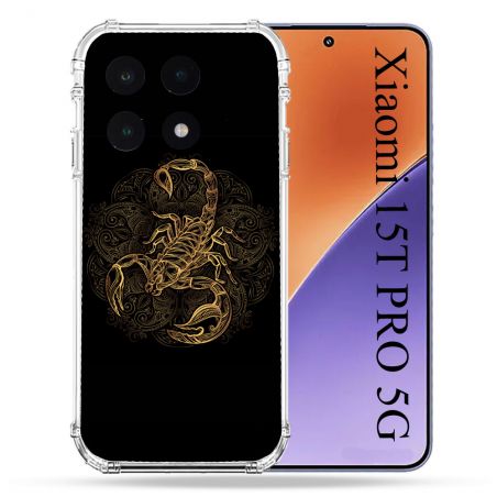 Coque Renforcée Pour Xiaomi 15T PRO Animal Scorpion Fresque