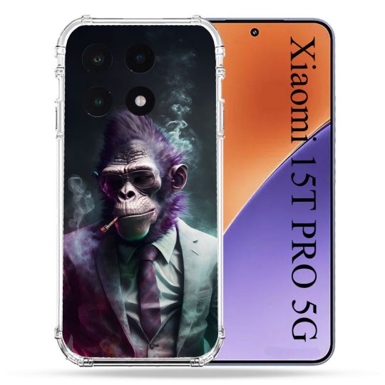Coque Renforcée Pour Xiaomi 15T PRO Animal Singe Business