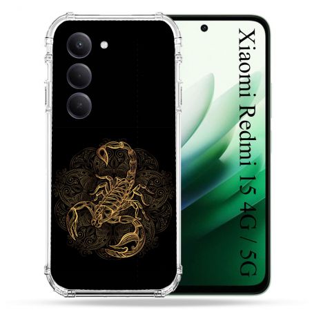 Coque Renforcée Pour Xiaomi Redmi 15 4G / 5G Animal Scorpion Fresque