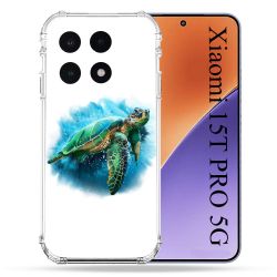 Coque Renforcée Pour Xiaomi 15T PRO Animal Tortue Blanche multicolore