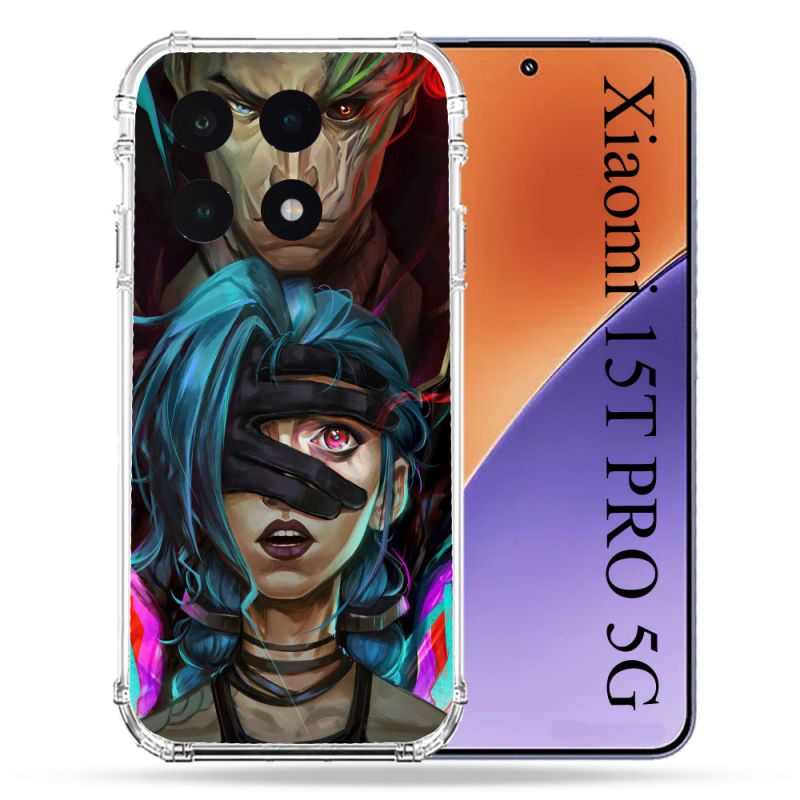 Coque Renforcée Pour Xiaomi 15T PRO Arcane Jinx Bleu