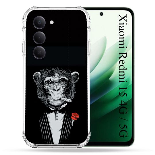 Coque Renforcée Pour Xiaomi Redmi 15 4G / 5G Decale Singe Mafia